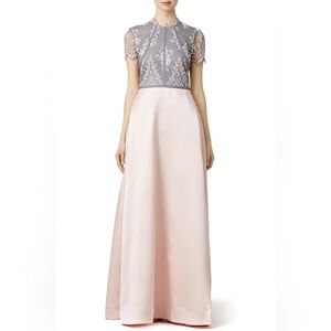 Nha Khanh Lady Gown Gray Pink Lace 2
